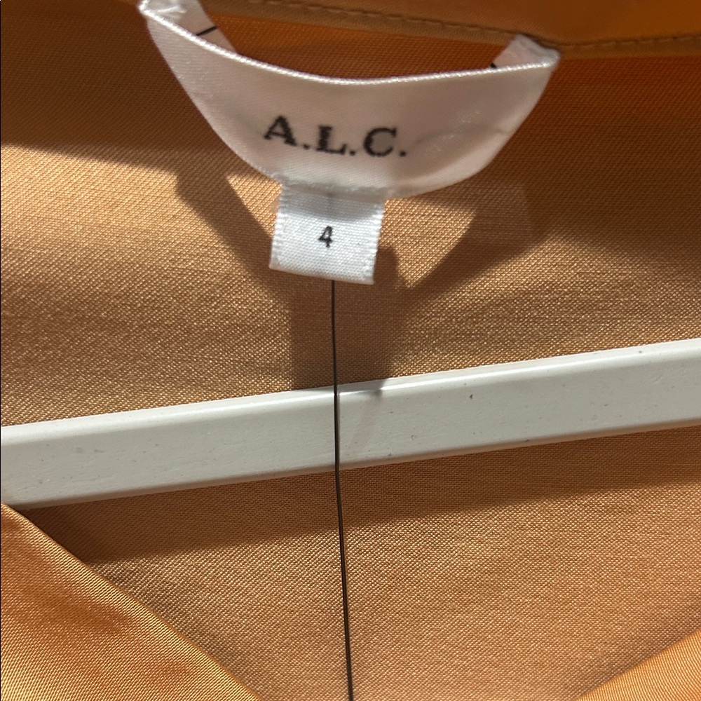 A.L.C. Tangerine Long Sleeve  Top - Picture 3 of 4